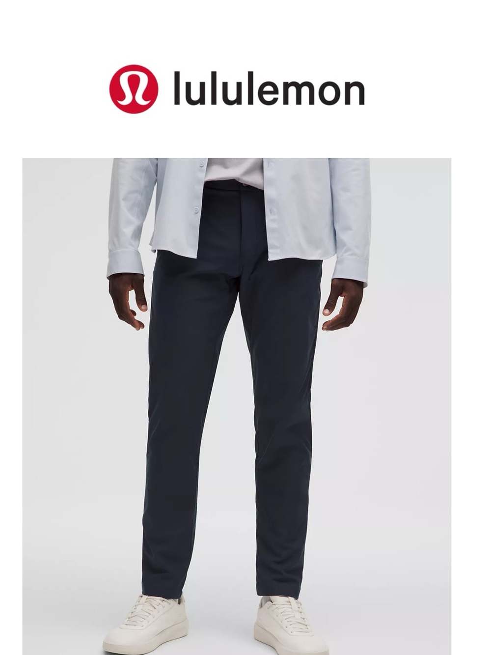 Lululemon Men's commission Slim-fit Pants in black